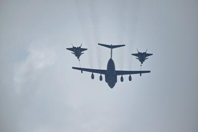 Flight Formation Exercise in Beijing-stock-foto