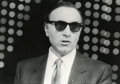 Italian TV presenter Pippo Baudo, 1970s PUBLICATIONxNOTxINxITA-stock-foto