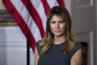 Entertainment Bilder des Tages First lady Melania Trump holds a listening session with youth from the Truth Initiative,-stock-foto