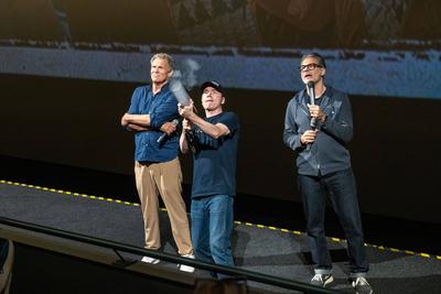 Premiere des neuen Bully Films "Kanu des Manitu" mit Michael Bully Herbig, Christian Tramitz und Rick Kavanian vor Ort Im Traumpalast Leonberg 18.08.2025-stock-foto