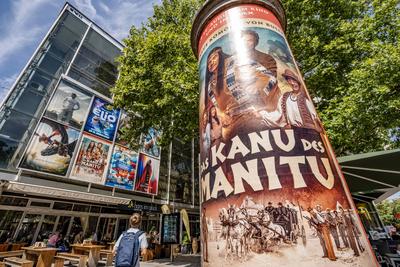 Das Kanu des Manitu, heute Kinostart der neuen Kom?die von Bully Herbig, Royal Filmpalast am Goetheplatz, M?nchen, 14. August 2025-stock-foto