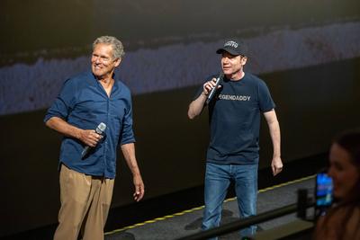 Premiere des neuen Bully Films "Kanu des Manitu" mit Michael Bully Herbig, Christian Tramitz und Rick Kavanian vor Ort Im Traumpalast Leonberg 18.08.2025-stock-foto