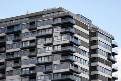 Luxus-Wohnungen in den K?lner Kranh?usern. Apartments hier gelten als die exklusivsten Wohnungen in K?ln. (Themenbild, S-stock-foto