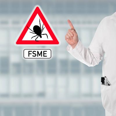 zeckenbiss,hirnhautentz?ndung,fsme *** tick bite,meningitis,tick-borne encephalitis sot-fvf-stock-foto