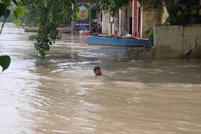 Yamuna Crosses Danger Mark In Delhi-stock-foto