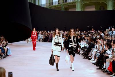 Paris Fashion Week. Defil? Chanel au Grand Palais-stock-foto