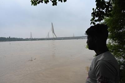 Yamuna Crosses Danger Mark In Delhi-stock-foto