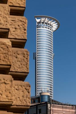 DZ Bank Tower in Frankfurt am Main-stock-foto