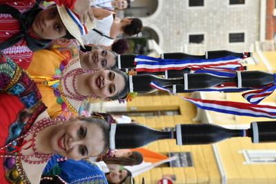 Split, Croatia, 190825. Opening ceremony of the 4th CIOFF International Folklore Festival. Photo: Josko Ponos / CROPIX C-stock-foto