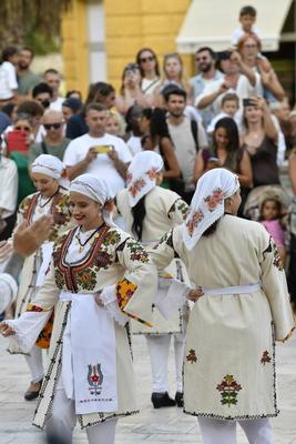 Split, Croatia, 190825. Opening ceremony of the 4th CIOFF International Folklore Festival. Photo: Josko Ponos / CROPIX C-stock-foto