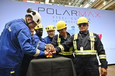 The Polar Max project begins in the Helsinki Shipyard-stock-foto