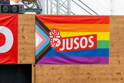 Politischer Dienstag auf dem Dachauer Volksfest, 19.08.2025.-stock-foto