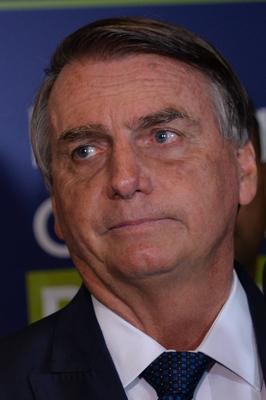 BRAS?LIA, DF - 30.08.2022: PRESIDENCI?VEIS PARTICIPAM DE AGENDA UNECS - In the photo, President Jair Bolsonaro talking-stock-foto