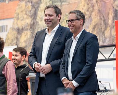 Politischer Dienstag auf dem Dachauer Volksfest, 19.08.2025.-stock-foto