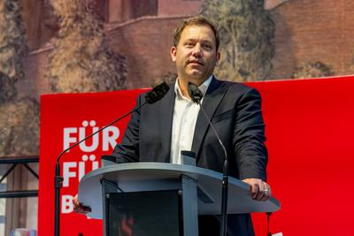 Politischer Dienstag auf dem Dachauer Volksfest, 19.08.2025.-stock-foto