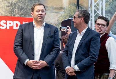 Politischer Dienstag auf dem Dachauer Volksfest, 19.08.2025.-stock-foto