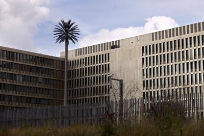 Hauptsitz des Bundesnachrichtendienst (BND) in Berlin-stock-foto