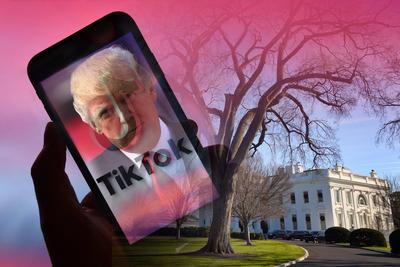Donald Trump setzt auf TikTok: Weisses Haus startet offiziellen Account-stock-foto