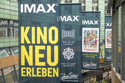 Er?ffnung des IMAX Kinos in Leipzig-stock-foto