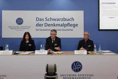 Schwarzbuch Denkmalpflege vorgestellt-stock-foto