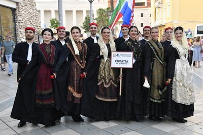 Split, Croatia, 190825. Opening ceremony of the 4th CIOFF International Folklore Festival. Photo: Josko Ponos / CROPIX C-stock-foto