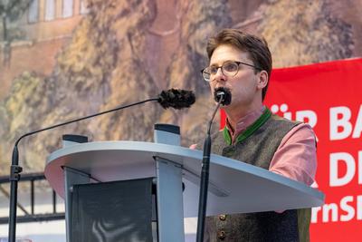 Politischer Dienstag auf dem Dachauer Volksfest, 19.08.2025.-stock-foto