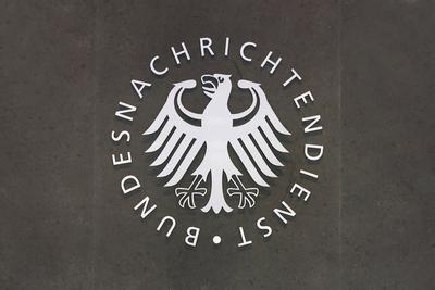 Bundesnachrichtendienst mit Adlersymbol-stock-foto