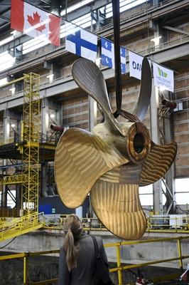 The Polar Max project begins in the Helsinki Shipyard-stock-foto