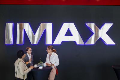 Er?ffnung des IMAX Kinos in Leipzig-stock-foto