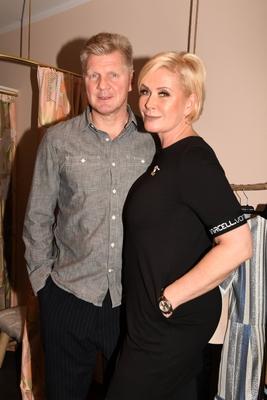 Claudia Effenberg mit Ehemann Stefan Effenberg Munich Store Opening Marcell von Berlin bei CE De-stock-foto