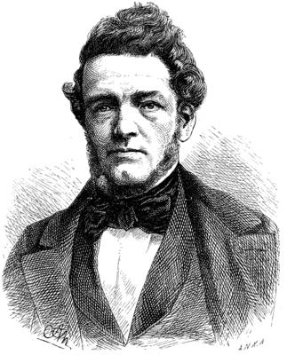 Ferdinand Jacob Redtenbacher, July 25, 1809 - April 16, 1863, was professor of mechanical engineering at the Technical U-stock-foto