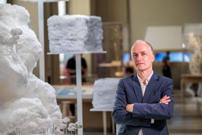 Sonderausstellung "Wolken. Erleben und Verstehen" im Hessischen Landesmuseum Darmstadt-stock-foto