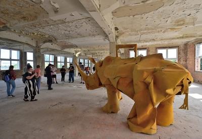 IBUG Festival Chemnitz 2025 ? Urbane Kunst trifft Industriekultur-stock-foto