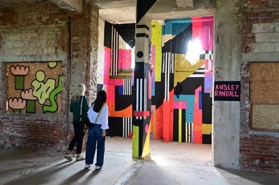 IBUG Festival Chemnitz 2025 ? Urbane Kunst trifft Industriekultur-stock-foto