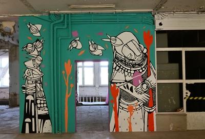 IBUG Festival Chemnitz 2025 ? Urbane Kunst trifft Industriekultur-stock-foto