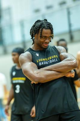 GER, MHP Riesen Ludwigsburg vs. HAKRO Merlins Crailsheim, easycredit BBL, Basketball, Bundesliga, Testspiel, Spielzeit 2025/2026, 21.08.2025-stock-foto