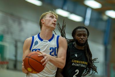 GER, MHP Riesen Ludwigsburg vs. HAKRO Merlins Crailsheim, easycredit BBL, Basketball, Bundesliga, Testspiel, Spielzeit 2025/2026, 21.08.2025-stock-foto