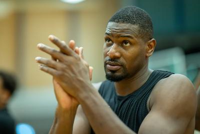 GER, MHP Riesen Ludwigsburg vs. HAKRO Merlins Crailsheim, easycredit BBL, Basketball, Bundesliga, Testspiel, Spielzeit 2025/2026, 21.08.2025-stock-foto
