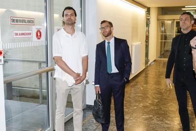 Pro?zess gegen Jimi Blue Och?senknecht in Innsbruck-stock-foto