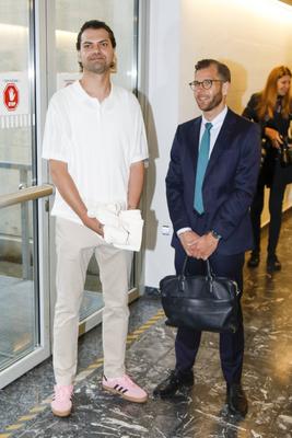 Pro?zess gegen Jimi Blue Och?senknecht in Innsbruck-stock-foto