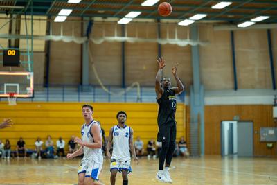 GER, MHP Riesen Ludwigsburg vs. HAKRO Merlins Crailsheim, easycredit BBL, Basketball, Bundesliga, Testspiel, Spielzeit 2025/2026, 21.08.2025-stock-foto