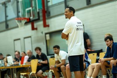 GER, MHP Riesen Ludwigsburg vs. HAKRO Merlins Crailsheim, easycredit BBL, Basketball, Bundesliga, Testspiel, Spielzeit 2025/2026, 21.08.2025-stock-foto