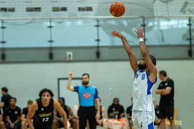 GER, MHP Riesen Ludwigsburg vs. HAKRO Merlins Crailsheim, easycredit BBL, Basketball, Bundesliga, Testspiel, Spielzeit 2025/2026, 21.08.2025-stock-foto