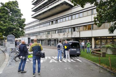 Pro?zess gegen Jimi Blue Och?senknecht in Innsbruck-stock-foto