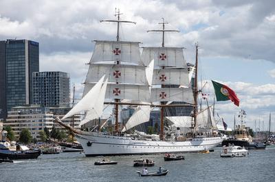 Amsterdam The Netherlands 24th August 2025 The finale of the five yearly Sail tall ships event is the so-called Sail-out-stock-foto