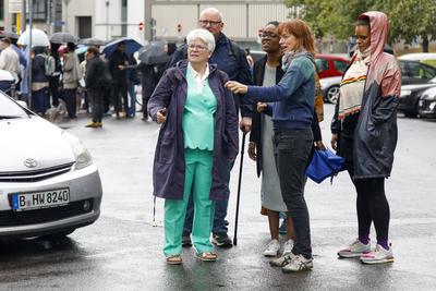 Umbenennung der Mohrenstrasse in Anton-Wilhelm Amo Strasse-stock-foto