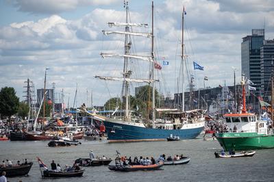 Amsterdam The Netherlands 24th August 2025 The finale of the five yearly Sail tall ships event is the so-called Sail-out-stock-foto