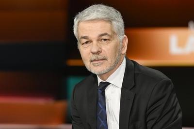 Carlo Masala (Politologe) 01/25 her Carlo Masala am 28. Januar 2025 in Markus Lanz , ZDF TV Fernsehen Talkshow Talk Show-stock-foto