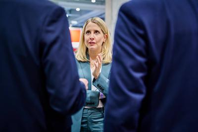 SPD-Bundesparteitag - Verena Hubertz-stock-foto
