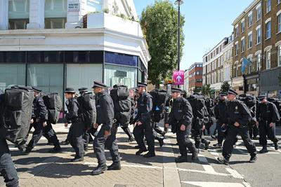 Notting Hill Carnival Day Monday-stock-foto